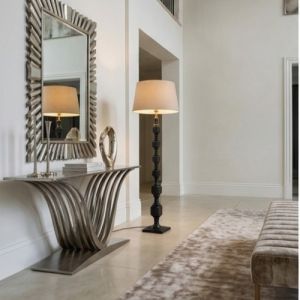 The Geometric Totem Matte Black Floor Lamp