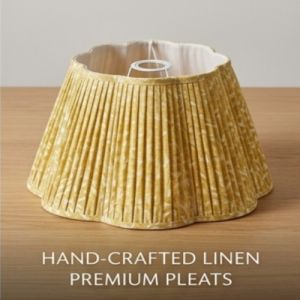 The Marigold Scalloped Pleated Lampshade