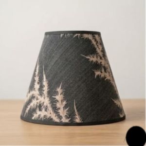 The Thistle Noir Embroidered Table Lamp