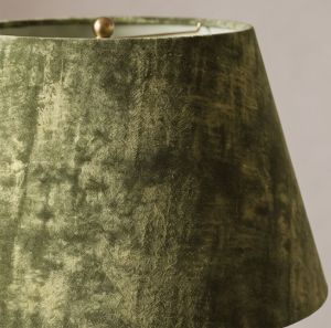 Verdant Ribbed Glass Artisan Lamp