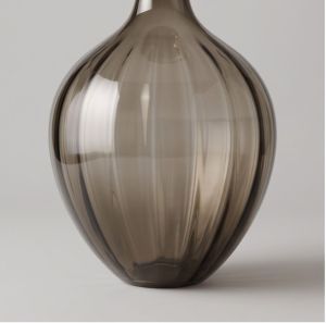 Verdant Ribbed Glass Artisan Lamp