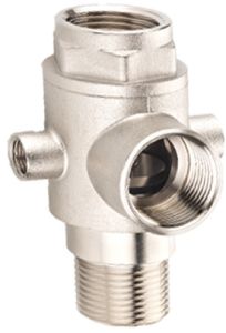 Brass Forged Five Way Connector With Inbuilt Check Valve