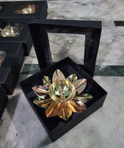 Lotus Shape Copper Diya