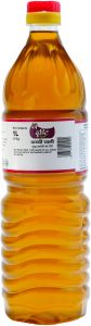 1 Litre Kachi Ghani Mustard Oil Bottle