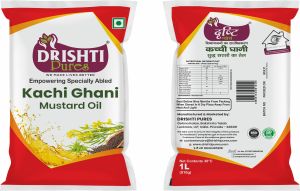 1 Litre Kachi Ghani Mustard Oil Pouch