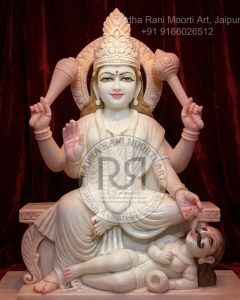Banglamukhi Mata Ji Marble Moorti