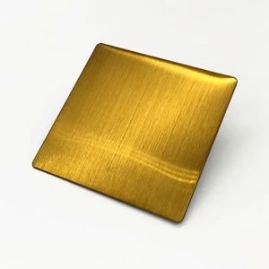 Golden Stainless Steel PVD Coated Sheet