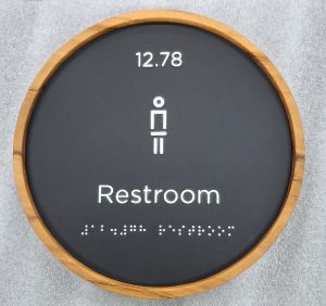 Bathroom Braille Signage