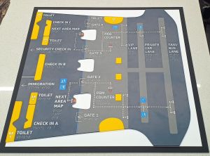 Black &AMP; White Fire Evacuation Plan Signage