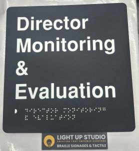 Door Braille Signage