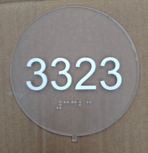 Number Name Plate
