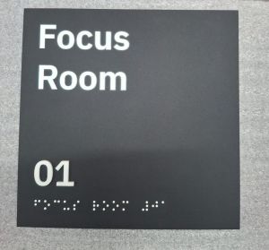 Outdoor Braille Signage