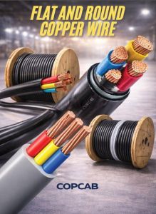 Flat Round Copper Multicore Cable Wire