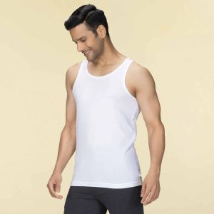 White Men Cotton Vest