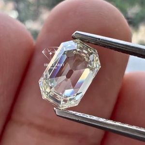 Emerald Old Mind Step Cut Lab Grown Diamond