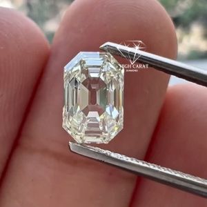 Emerald Old Mind Step Cut Lab Grown Diamond