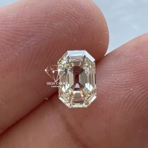 Emerald Old Mind Step Cut Lab Grown Diamond