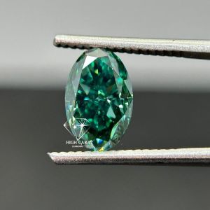 Oval Cut Green Fancy Lab Grown Diamond for Jewelry Making