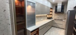 L Shaped Modular Kitchen