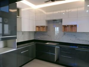 L Shaped Modular Kitchen