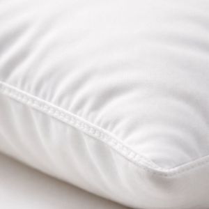 Cotton White Satin Stripe Pillow Cover