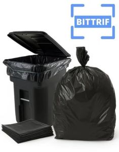 Black Plastic Garbage Bag