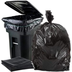 Black Plastic Garbage Bag