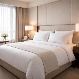 Plain Hotel Bed Runners
