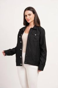 Ladies Black Cotton Jacket