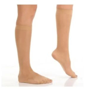 Ladies Skin Colored Nylon Socks