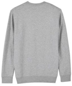 Mens Grey Plain Fleece Sweatshirt