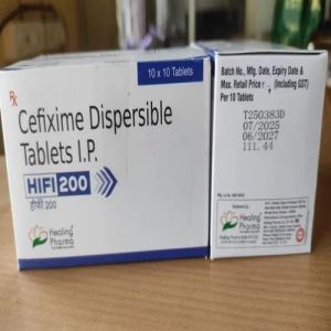 Cefixime 200mg Dispersible Tablets