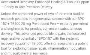 Regenmed BPC 157 Tb 500 Injection Vial