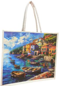 Jute Printed Carry Bags