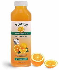 Orange Juice Bottle PVC Shrink Label