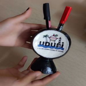 Coconut Shell Pen Holder