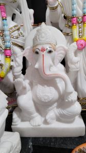 Marble White Ganesh Statue