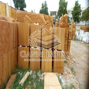 Anti Skid Teakwood Sandstone Tiles