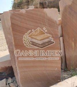 natural rainbow sandstone block