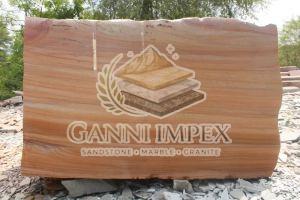 Natural Teakwood Sandstone Block
