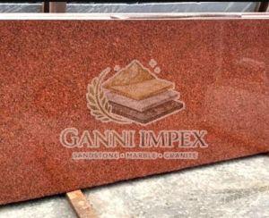 New Imperial Red Granite Slab