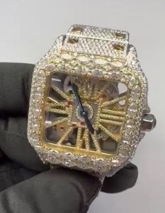 Golden Moissanite Watch