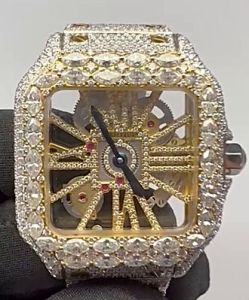 Golden Moissanite Watch