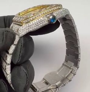 Golden Moissanite Watch