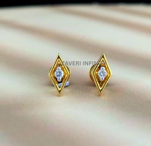 Kite Shaped Diamond Earrings