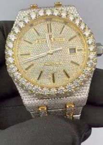 Round Dial Moissanite Watch