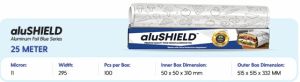 Alushield Blue 25 Meter Aluminum Foil Rolls