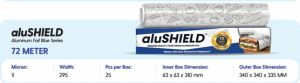 Alushield Blue Series 72 Meter Aluminium Foil Rolls