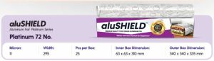 Alushield Platinum Series 72 No. Aluminium Foil Rolls