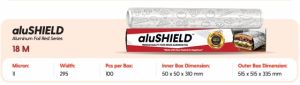 Alushield Red Series 18 M Aluminum Foil Rolls